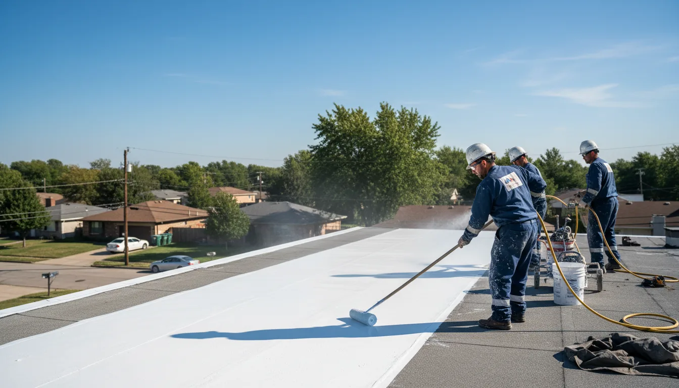 Commercial roof coating in Claridge, PA near me